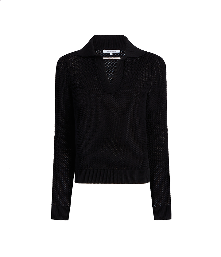 Crochet Polo Sweater - Resale