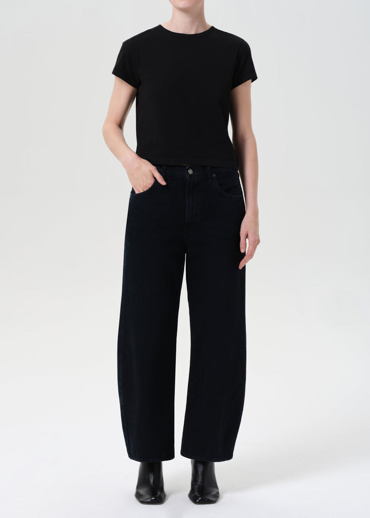 Low Curve Crop Jean in Crushed