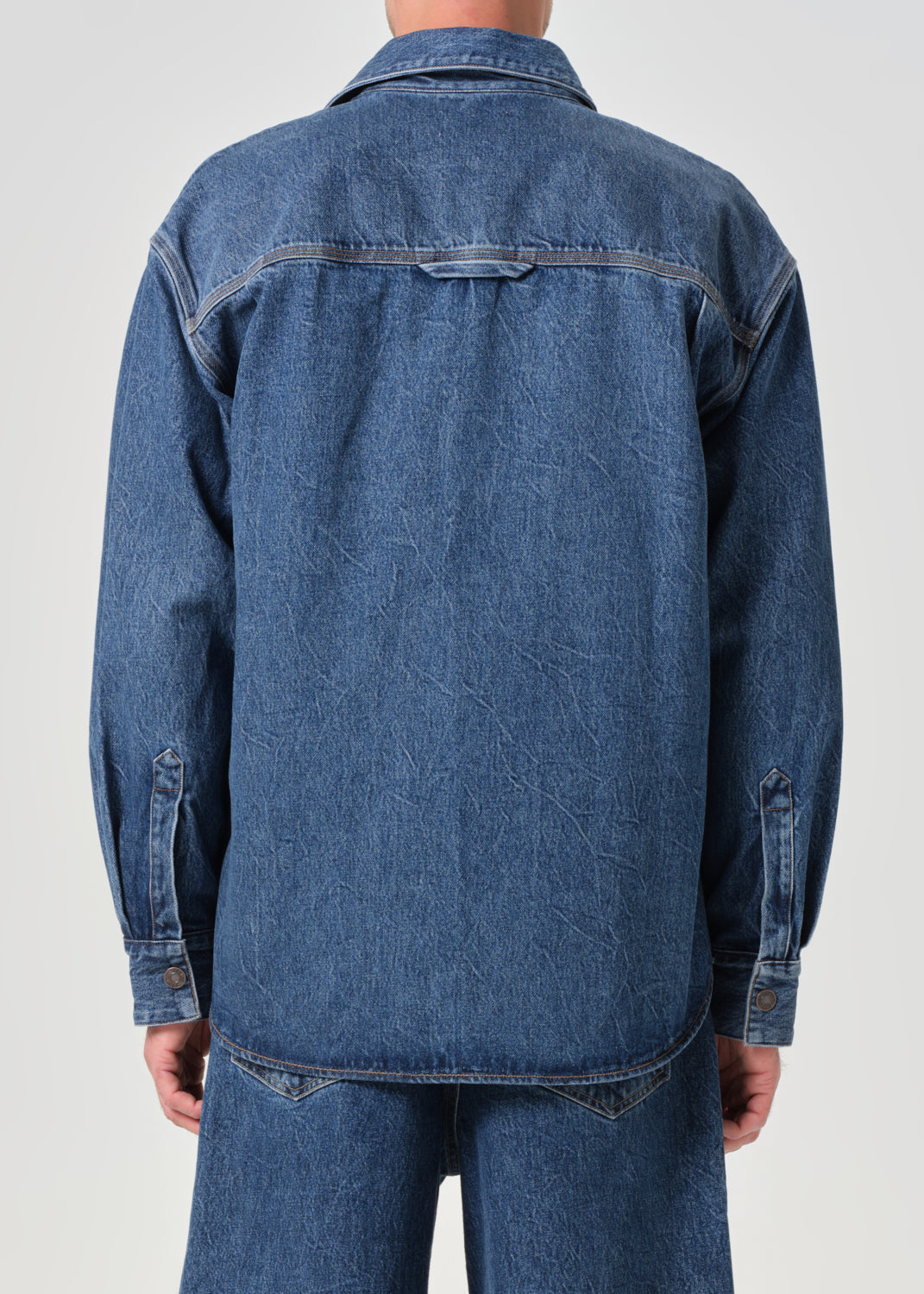 Atticus Shirt in Creased Indigo