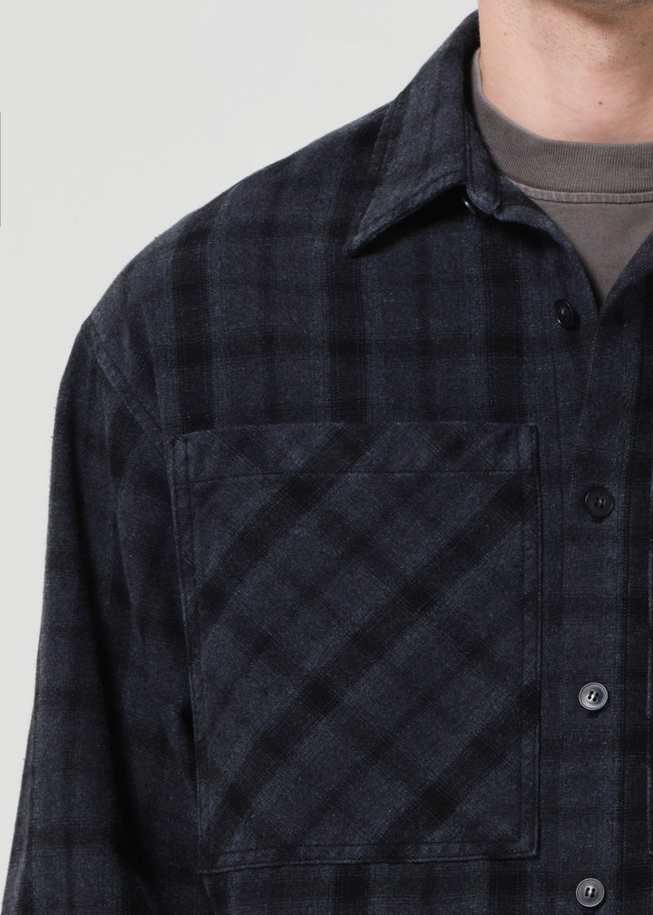 Brennan Shirt in Umbra Check/Mirage