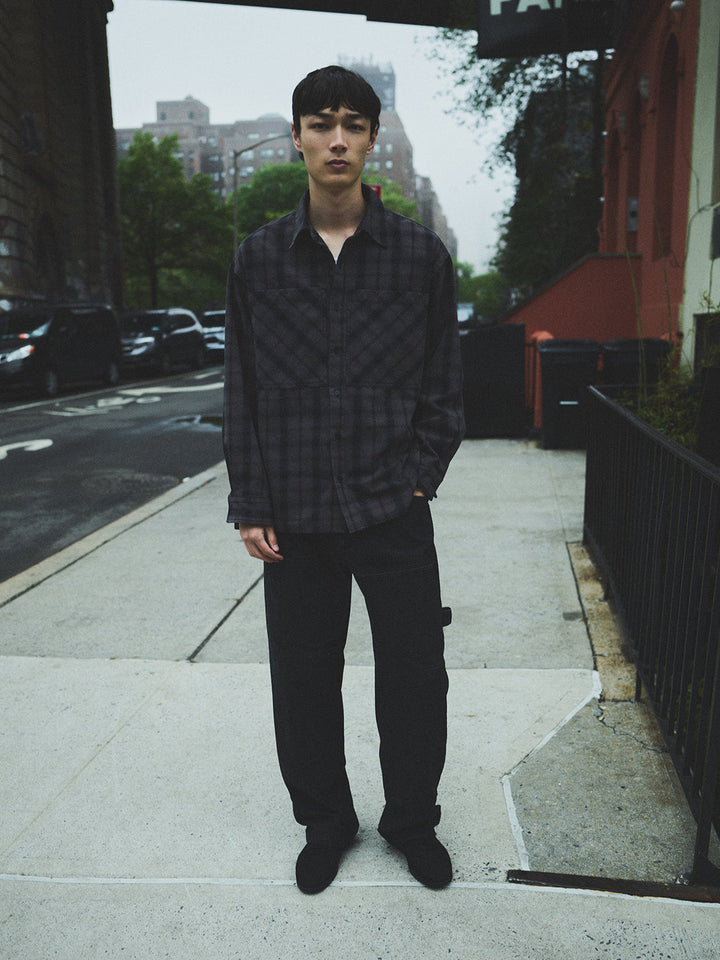 Brennan Shirt in Umbra Check/Mirage