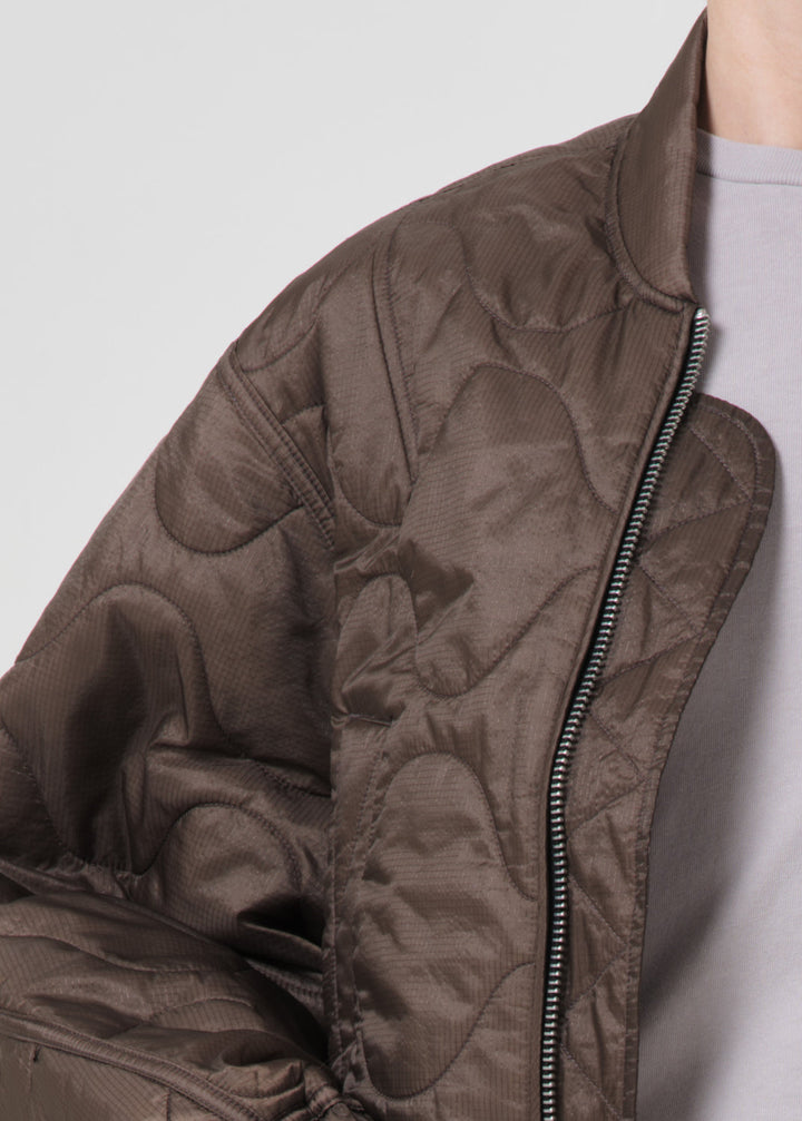 Iona Quilted Jacket in Taupe