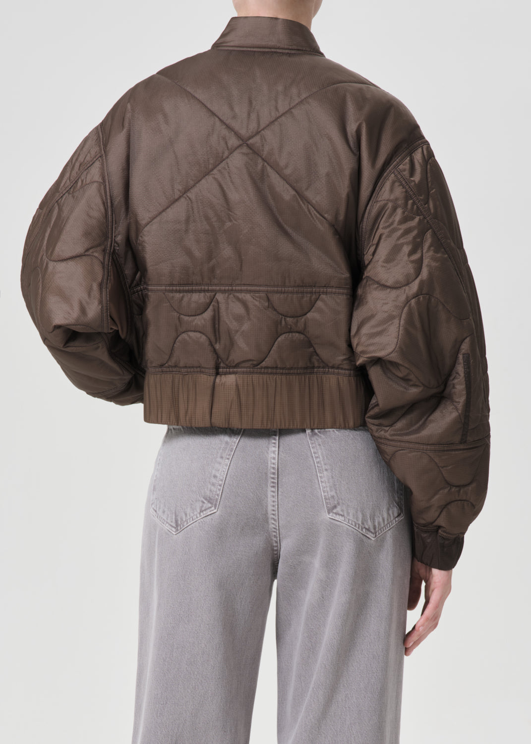 Iona Quilted Jacket in Taupe