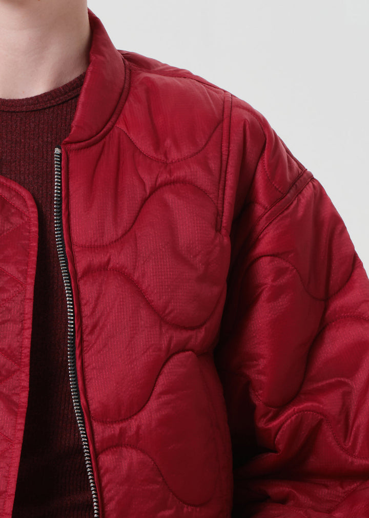 Iona Quilted Jacket in Tomato