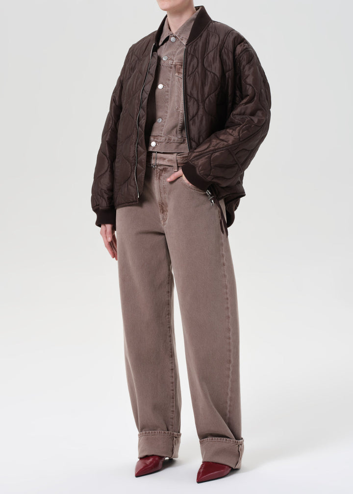 Isla Quilted Jacket in Bourbon