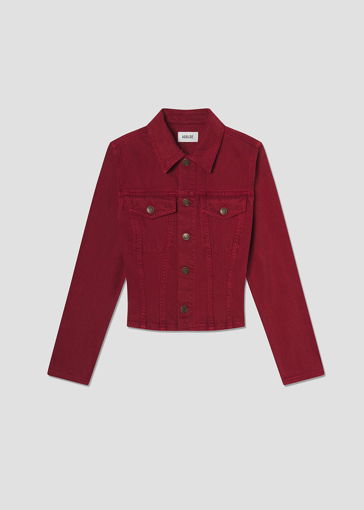 Contoured Jacket in Brick