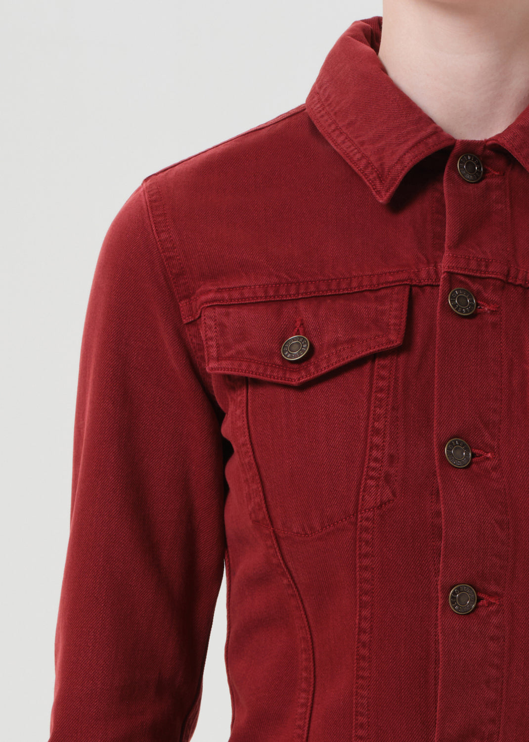 Contoured Jacket in Brick