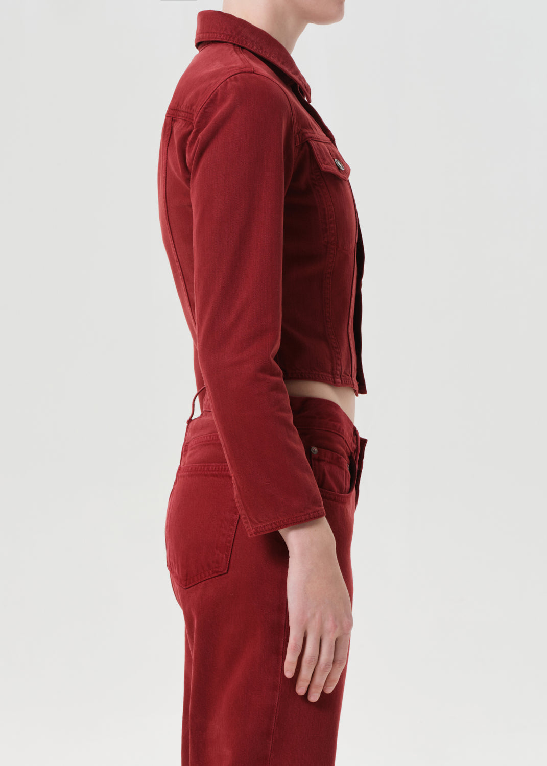 Contoured Jacket in Brick