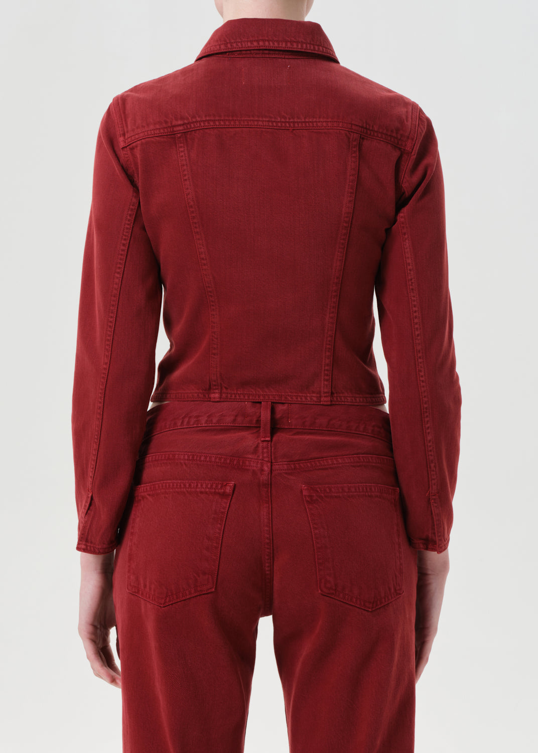 Contoured Jacket in Brick
