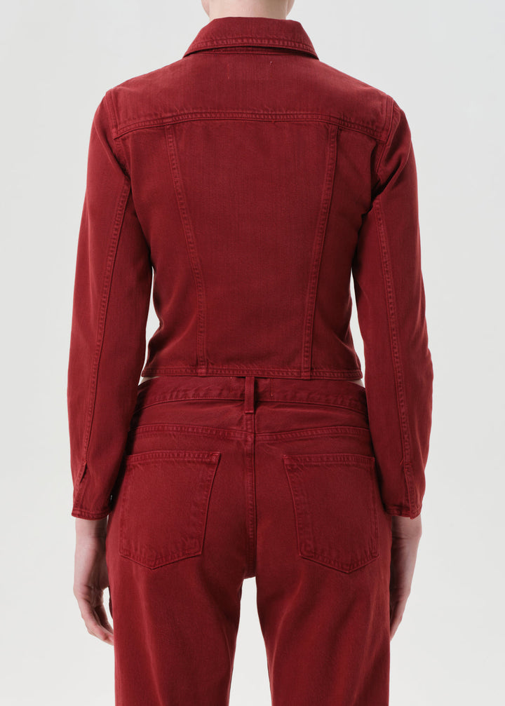 Contoured Jacket in Brick
