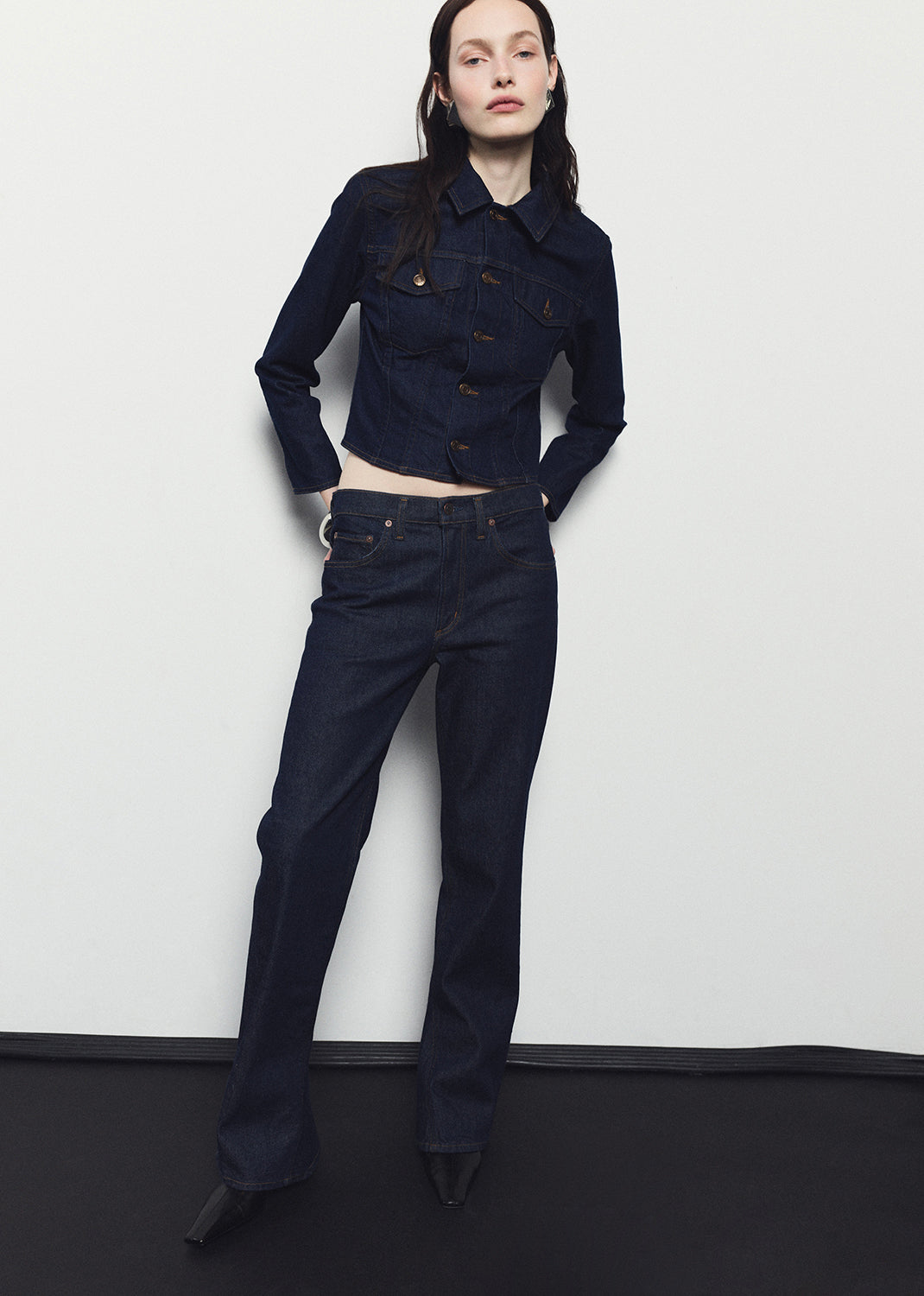 Contoured Jacket in Rinse
