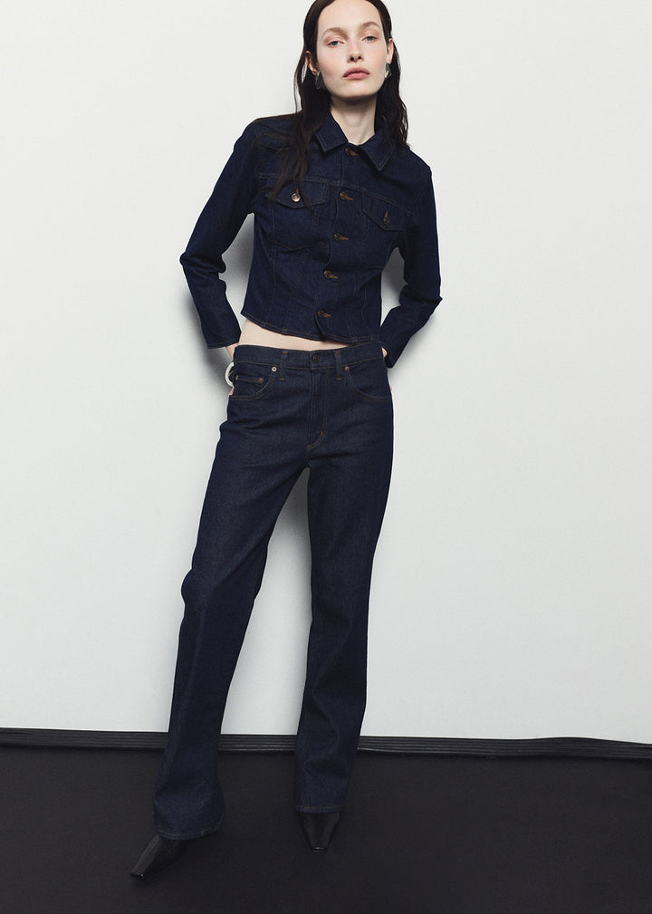 Contoured Jacket in Rinse