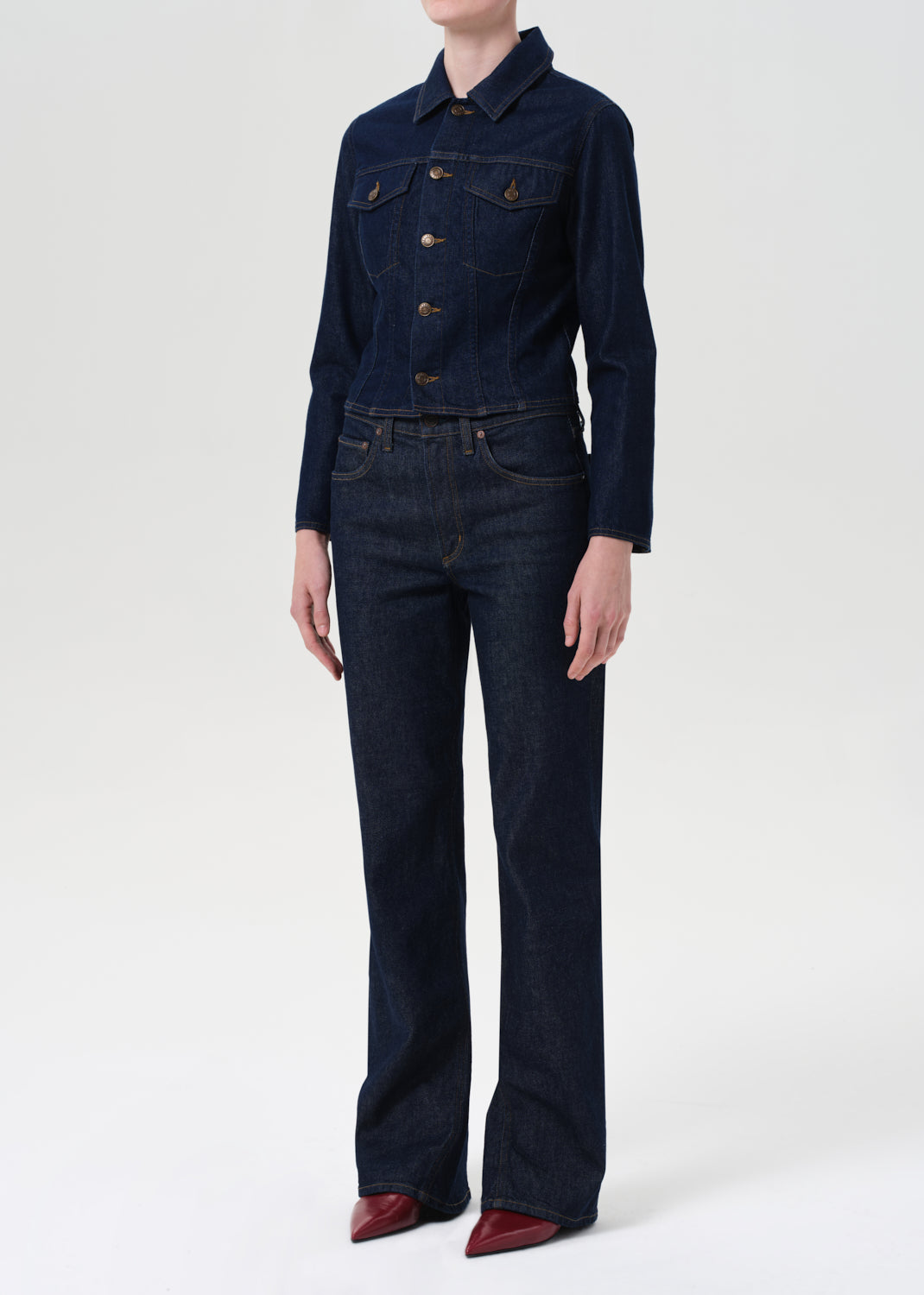 Contoured Jacket in Rinse