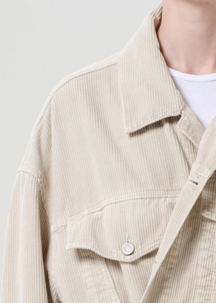 Reworked Wayne Jacket (Corduroy) in Rice Grass