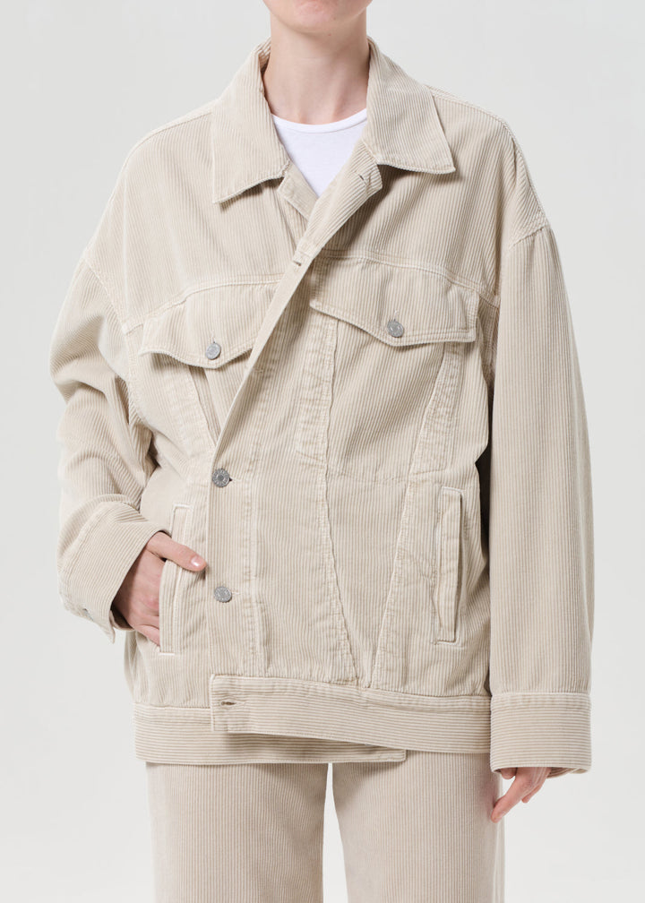 Reworked Wayne Jacket (Corduroy) in Rice Grass