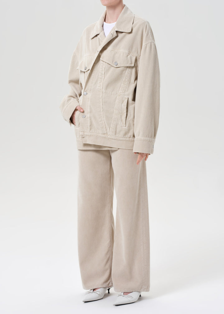 Reworked Wayne Jacket (Corduroy) in Rice Grass