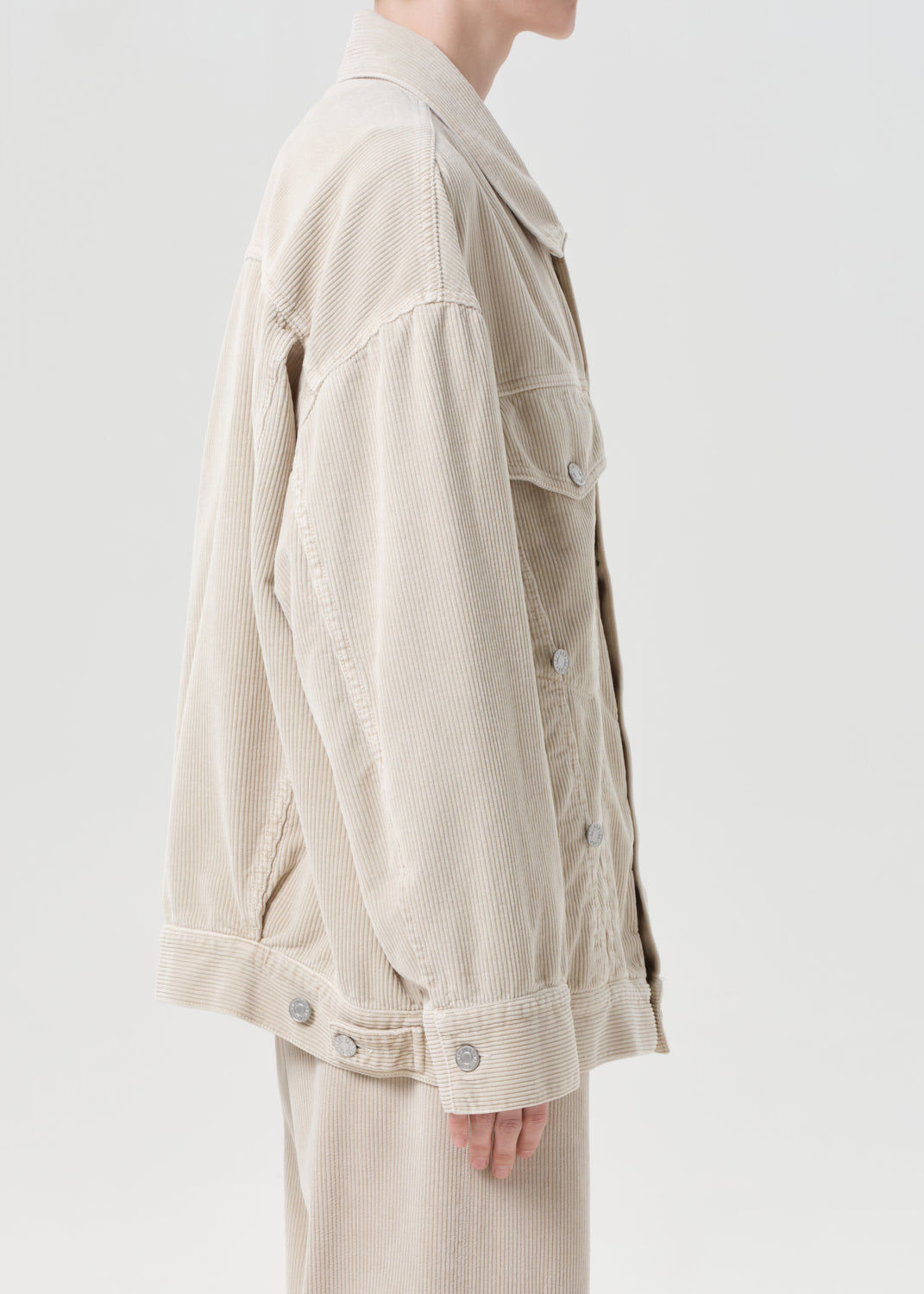 Reworked Wayne Jacket (Corduroy) in Rice Grass