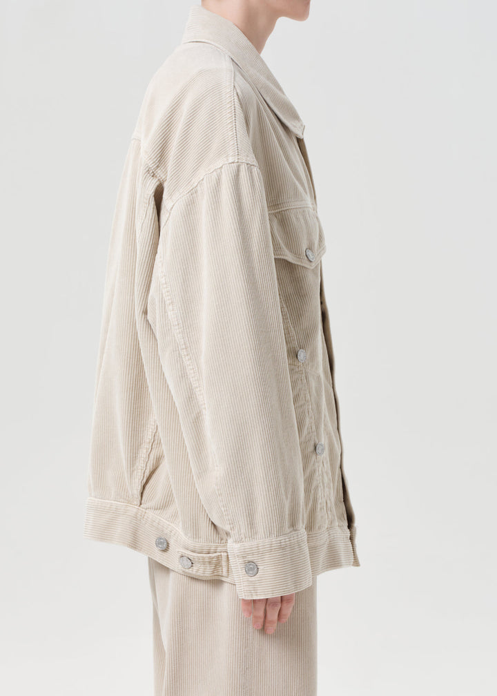 Reworked Wayne Jacket (Corduroy) in Rice Grass