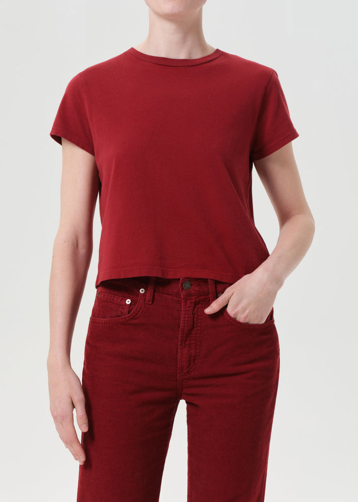 Adine Shrunken Tee in Brick