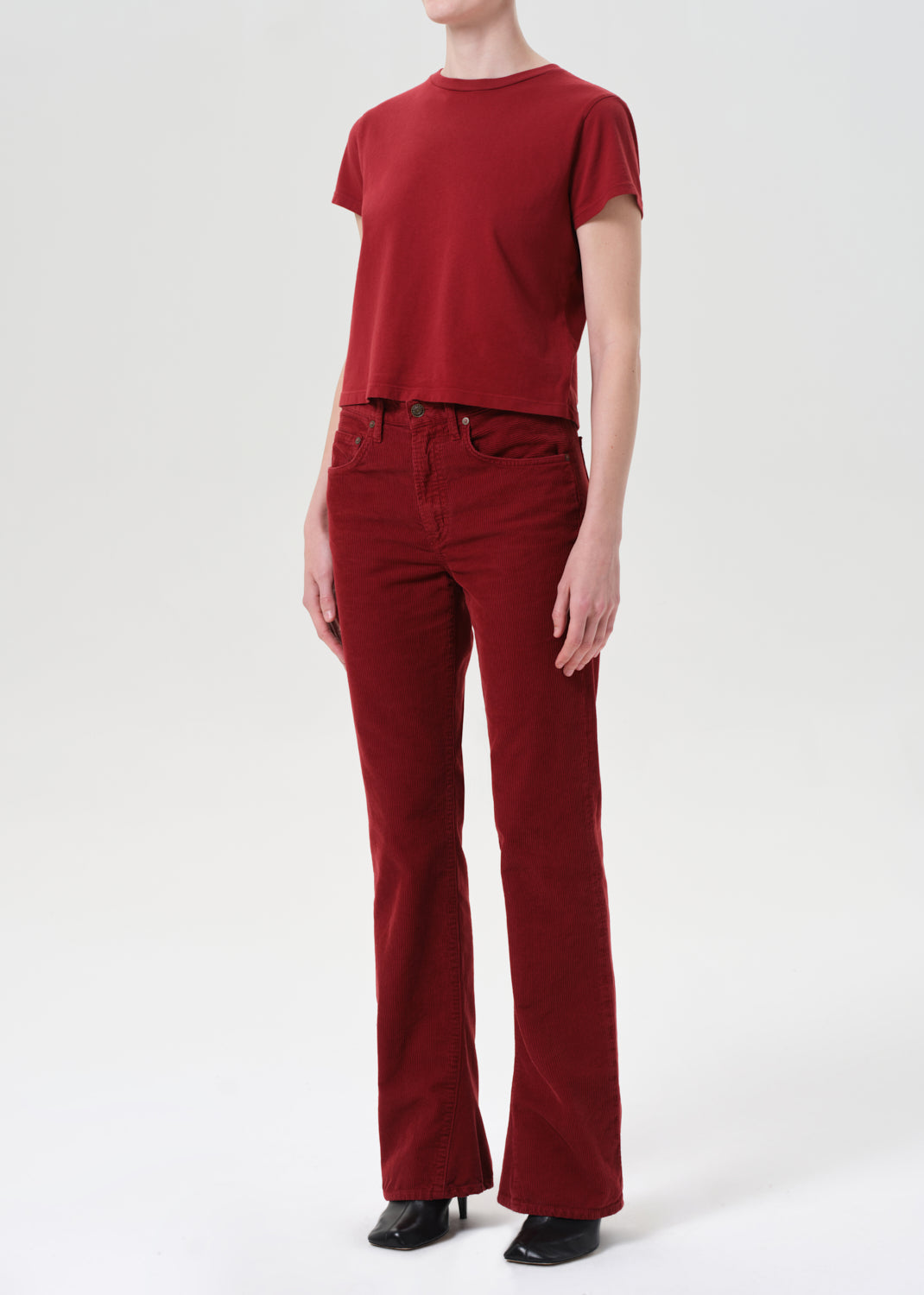 Adine Shrunken Tee in Brick