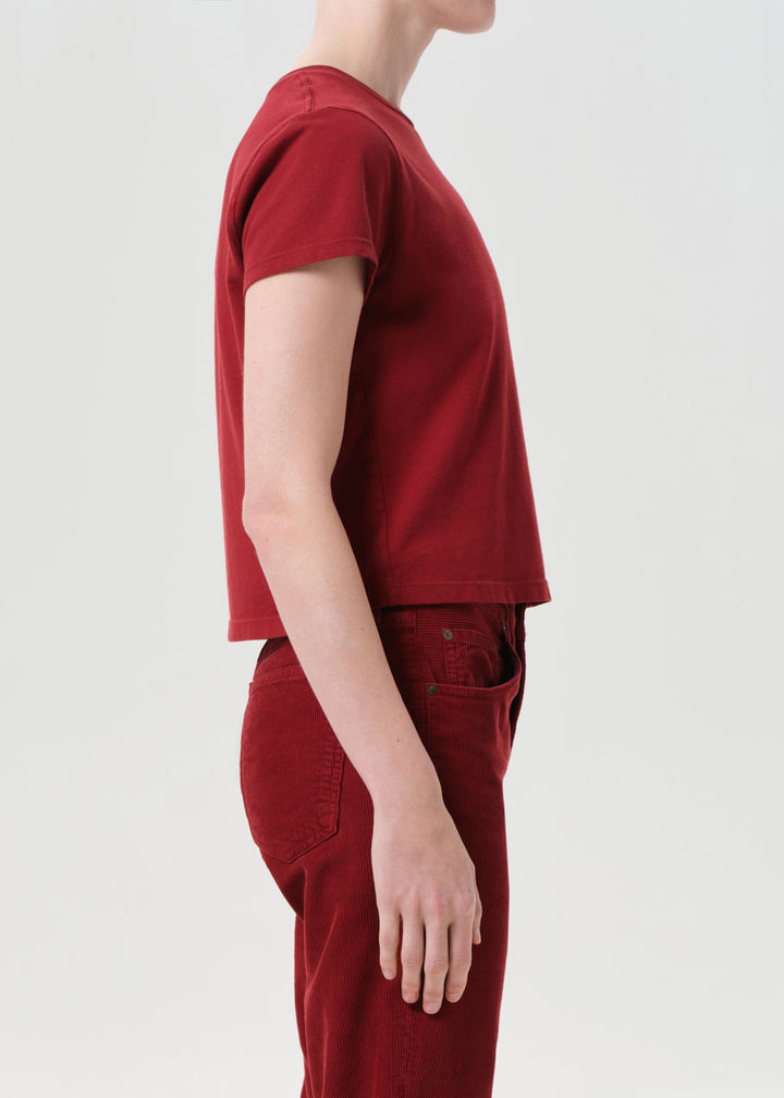 Adine Shrunken Tee in Brick