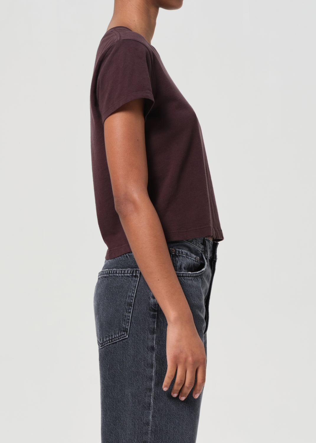 Adine Shrunken Tee in Root