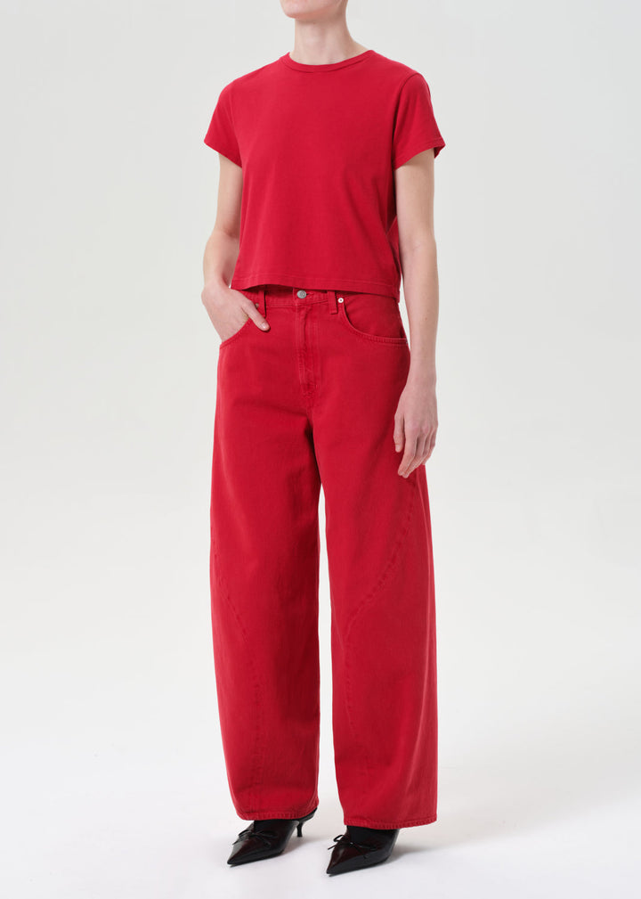 Adine Shrunken Tee in Tomato
