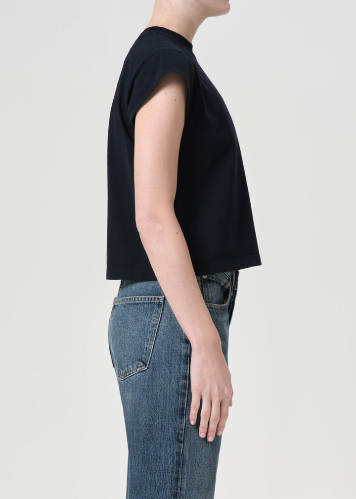 Bryce Cap Sleeve Tee in Storm