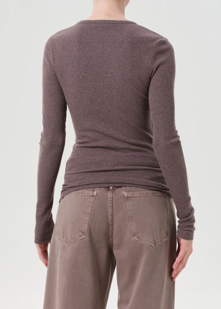 Delphi Slim Tee in Ceramic