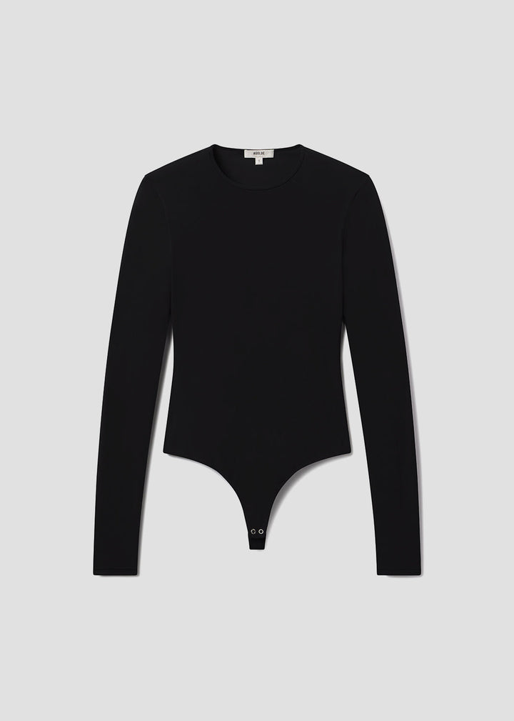 Aura Long Sleeve Bodysuit in Black