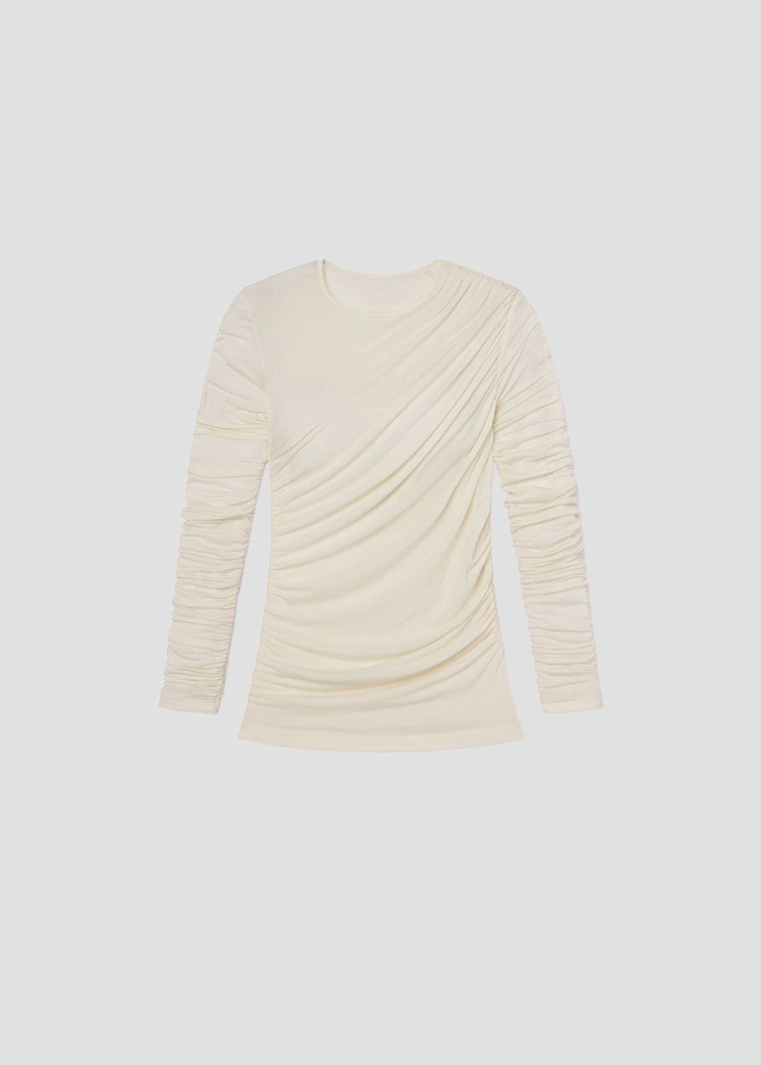 Tania Twist Tee in Oat Milk