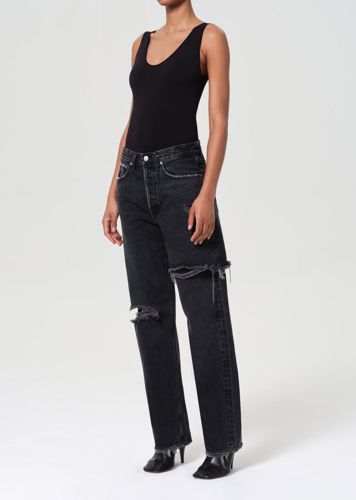 Tora Tank Bodysuit in Black