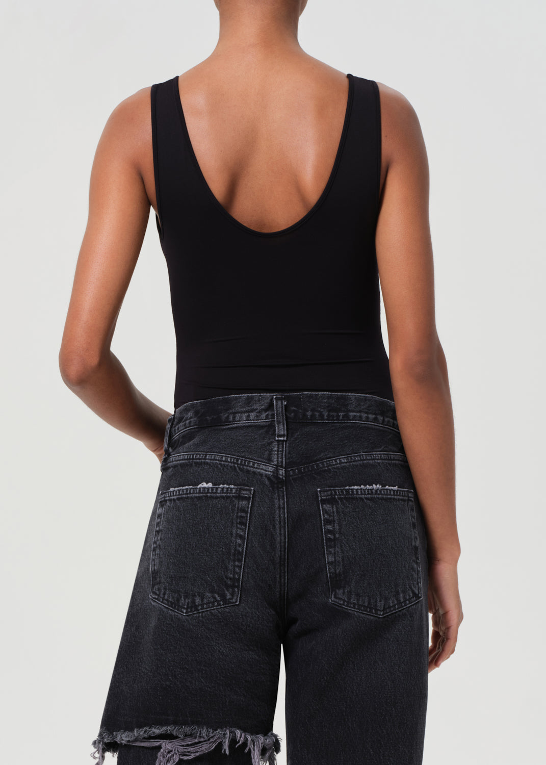 Tora Tank Bodysuit in Black