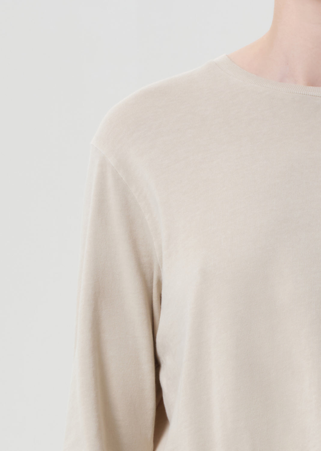 Sydney Long Sleeve Tee in Rice Grass