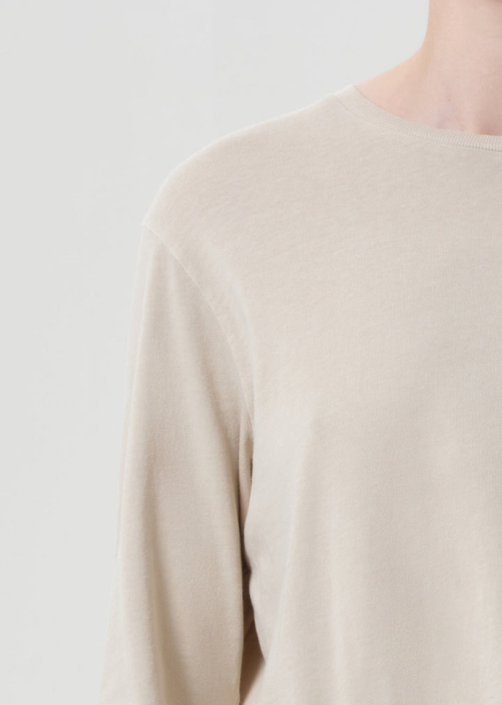 Sydney Long Sleeve Tee in Rice Grass