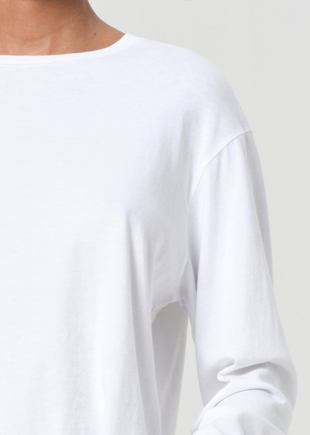 Sydney Long Sleeve Tee in White