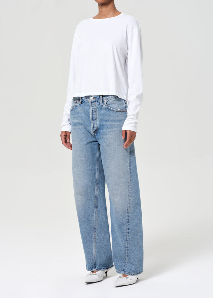 Sydney Long Sleeve Tee in White
