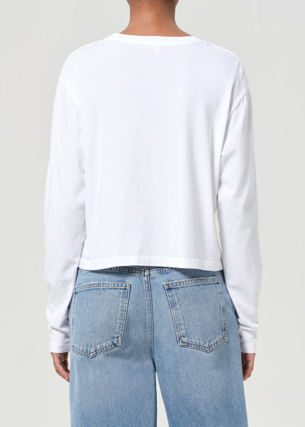Sydney Long Sleeve Tee in White