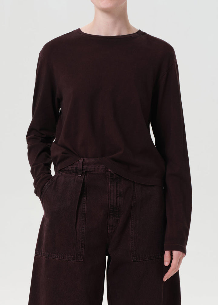 Sydney Long Sleeve Tee in Cipher