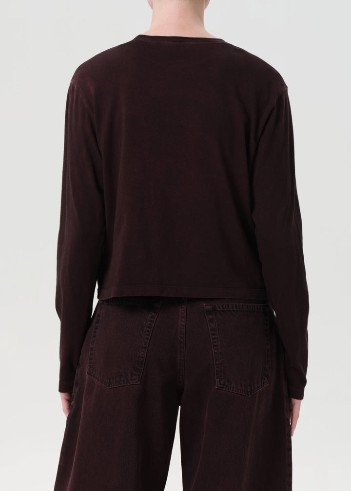 Sydney Long Sleeve Tee in Cipher