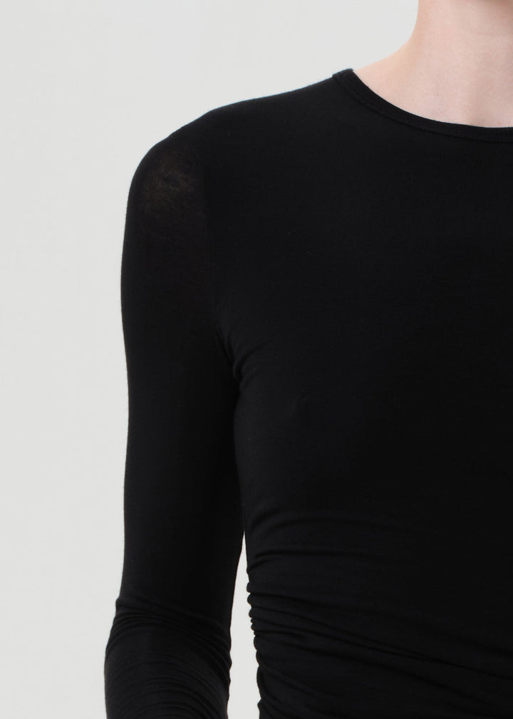 Eve Twist Tee in Black