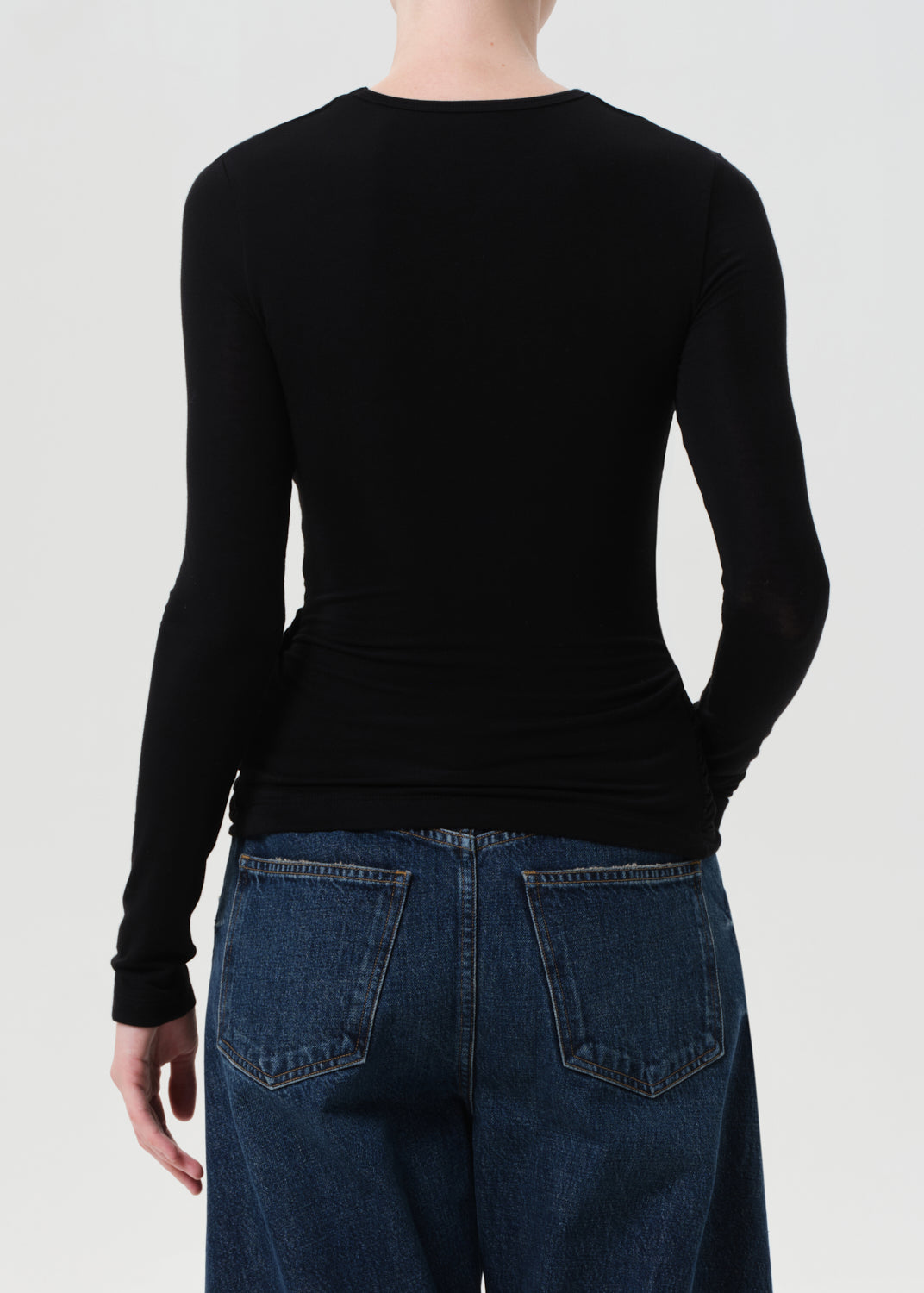 Eve Twist Tee in Black