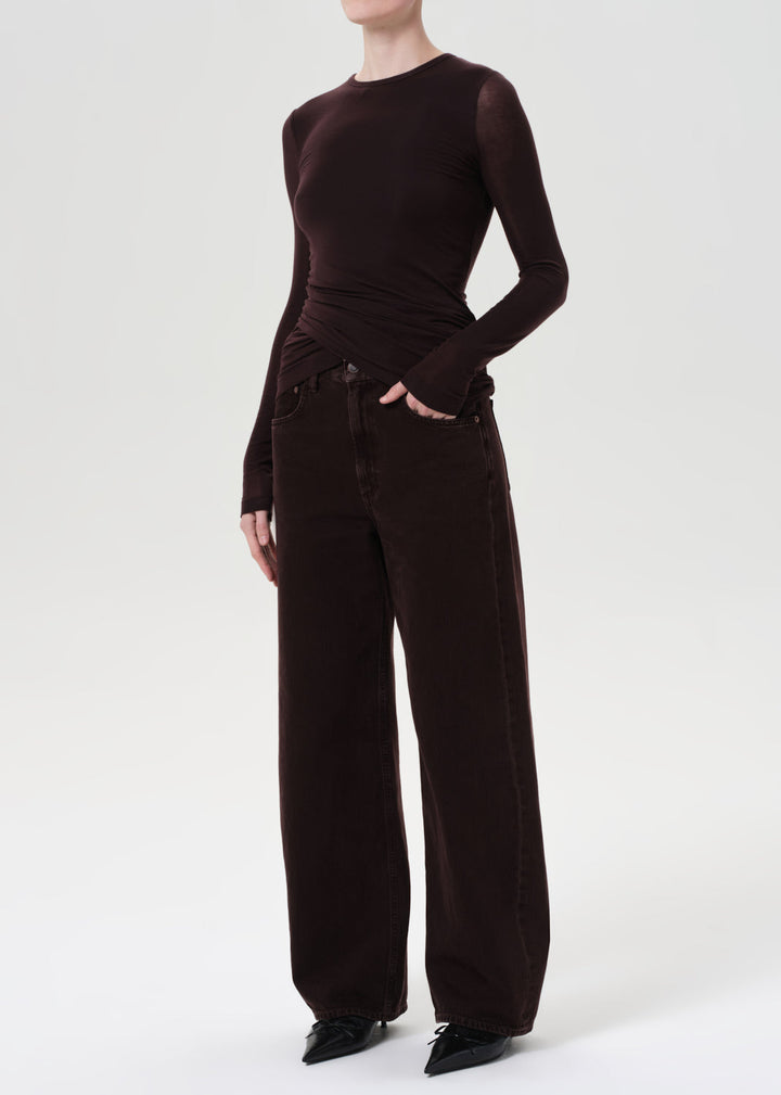 Eve Twist Tee in Root