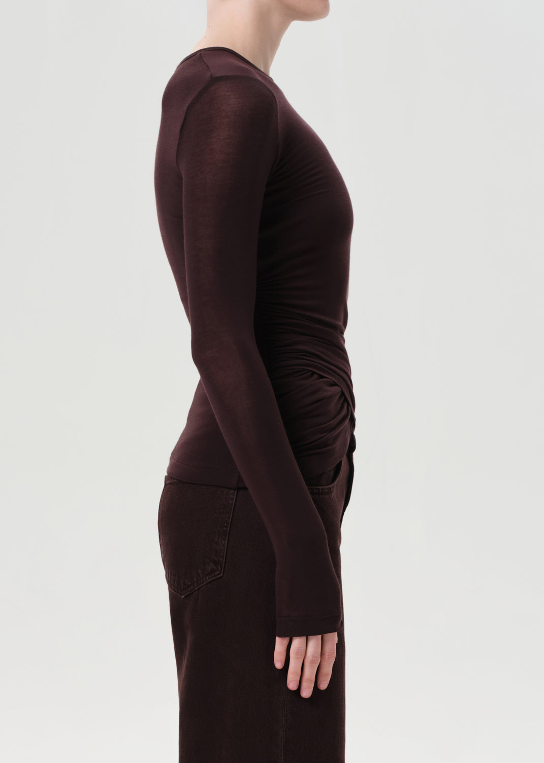 Eve Twist Tee in Root