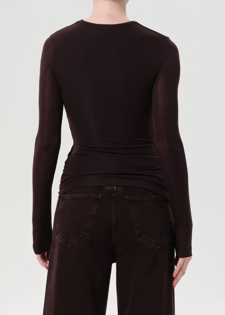 Eve Twist Tee in Root