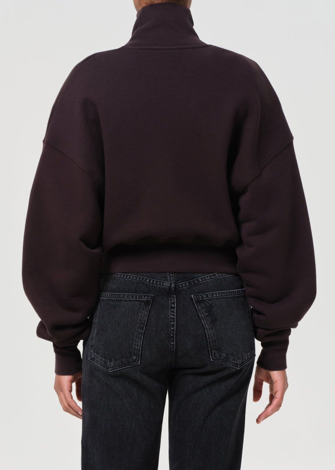 Darby Zip Up in Chocolate