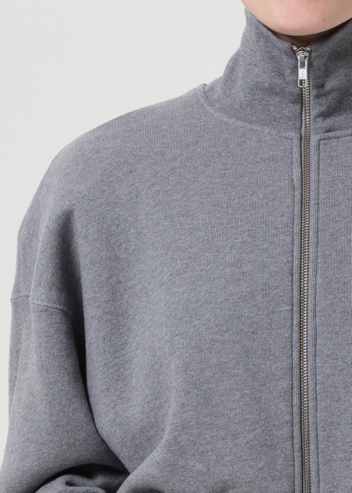 Darby Zip Up in Grey Heather