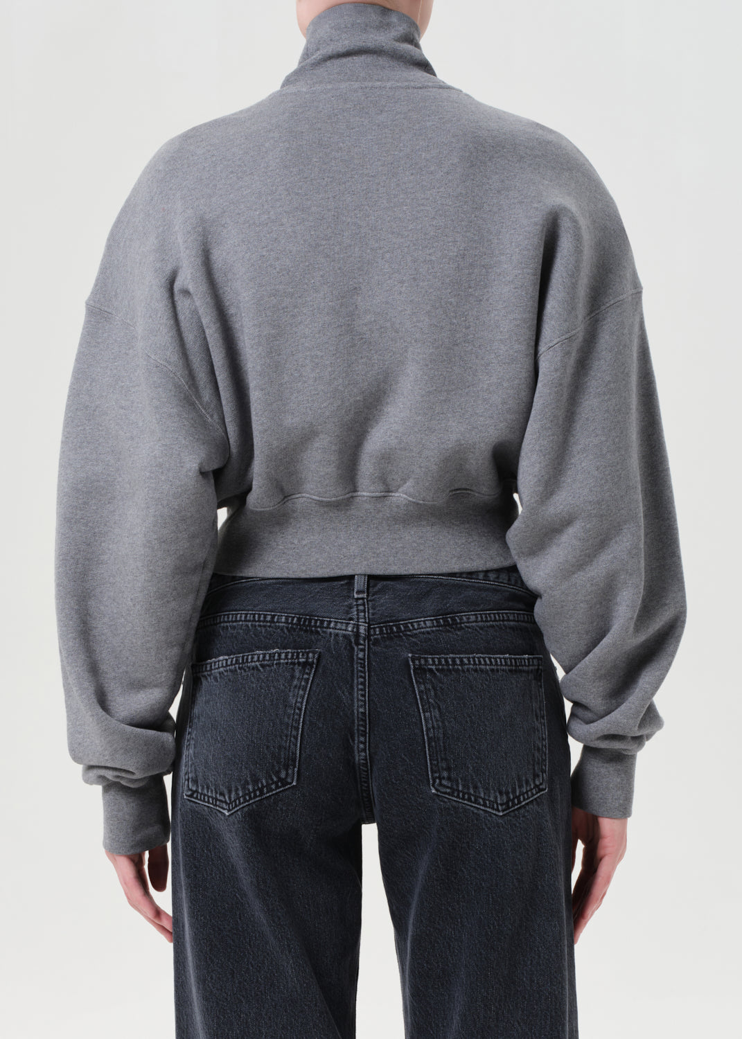 Darby Zip Up in Grey Heather