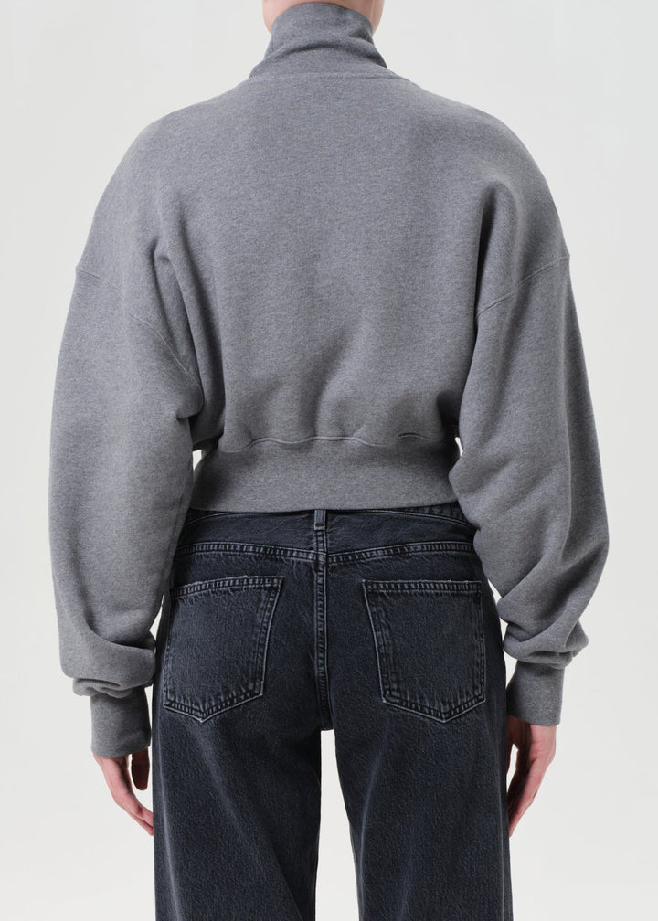 Darby Zip Up in Grey Heather