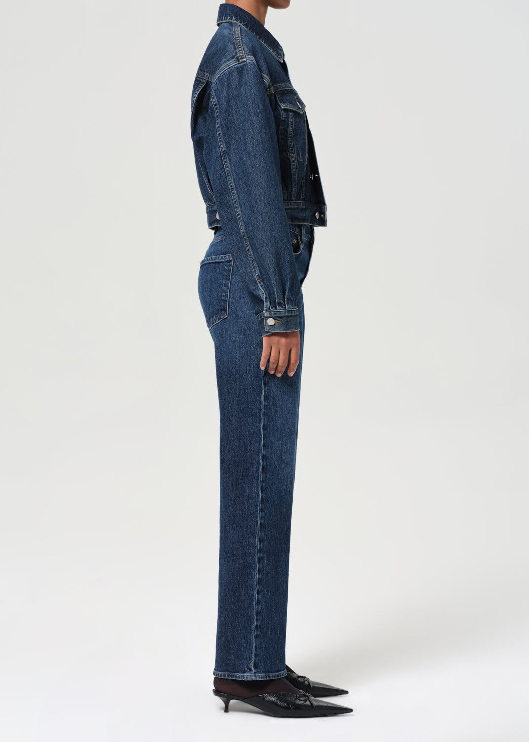 Harper Straight Jean (Stretch) in Echo